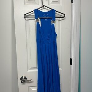Blue 2000’s Maxi Dress silver details